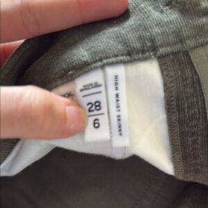 LOFT Olive Green Corduroy Pants